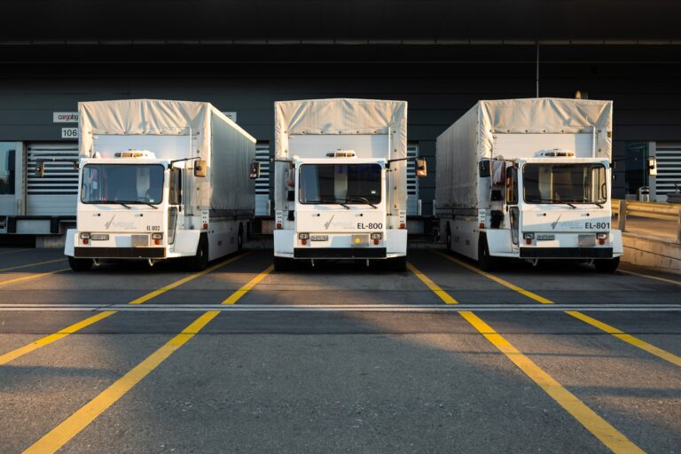 fleet of trucks