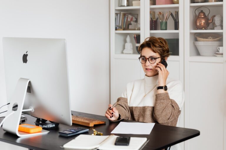 Woman working